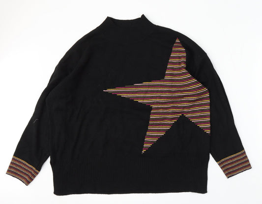 Womens UK Size L NEXT Black Pullover Jumper
