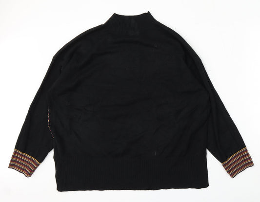 Womens UK Size L NEXT Black Pullover Jumper