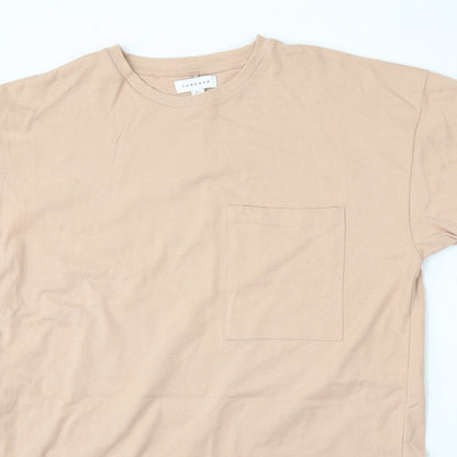 Womens UK Size 6 Topshop Pink Basic T-Shirt
