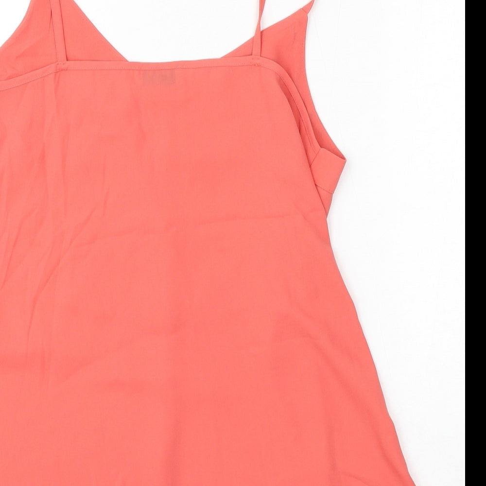 Matalan Womens Pink  Polyester Basic Blouse Size 12 Round Neck