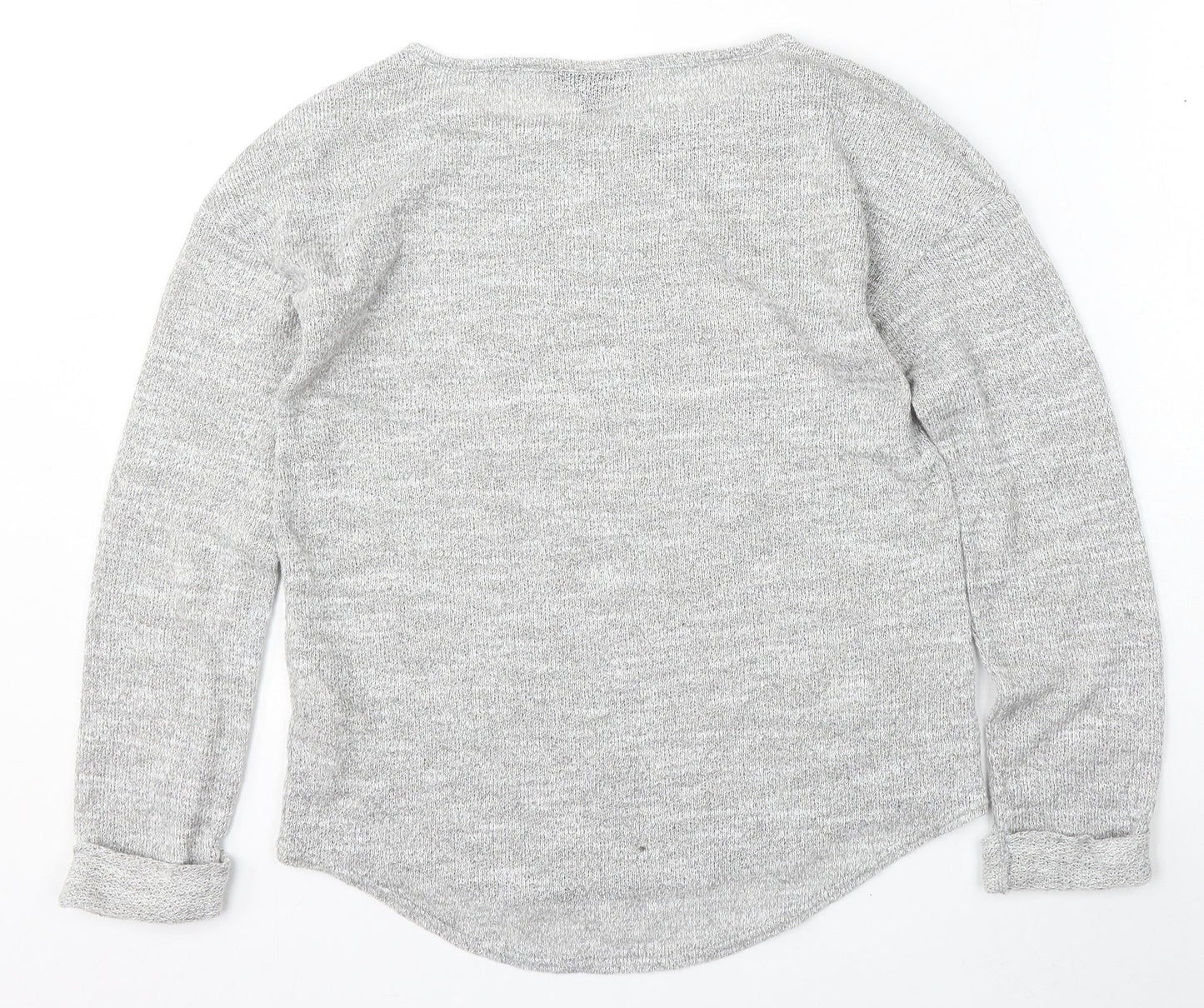 Womens UK Size 8 Topshop Grey Pullover Jumper