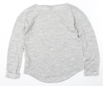 Womens UK Size 8 Topshop Grey Pullover Jumper