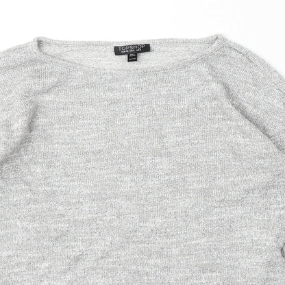Womens UK Size 8 Topshop Grey Pullover Jumper