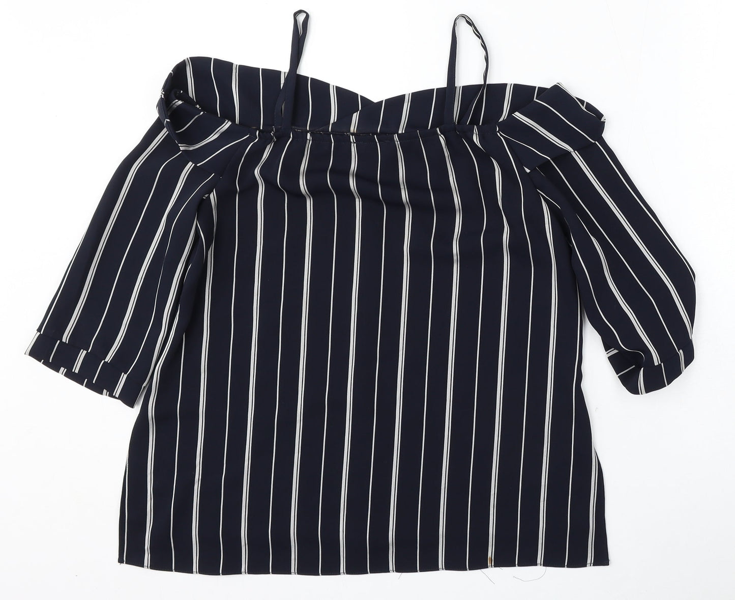 Womens UK Size 8 River Island Blue Basic Blouse