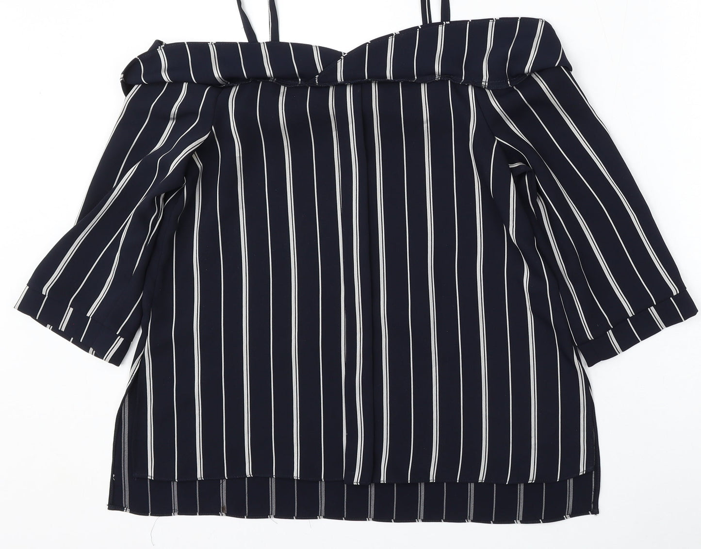 Womens UK Size 8 River Island Blue Basic Blouse