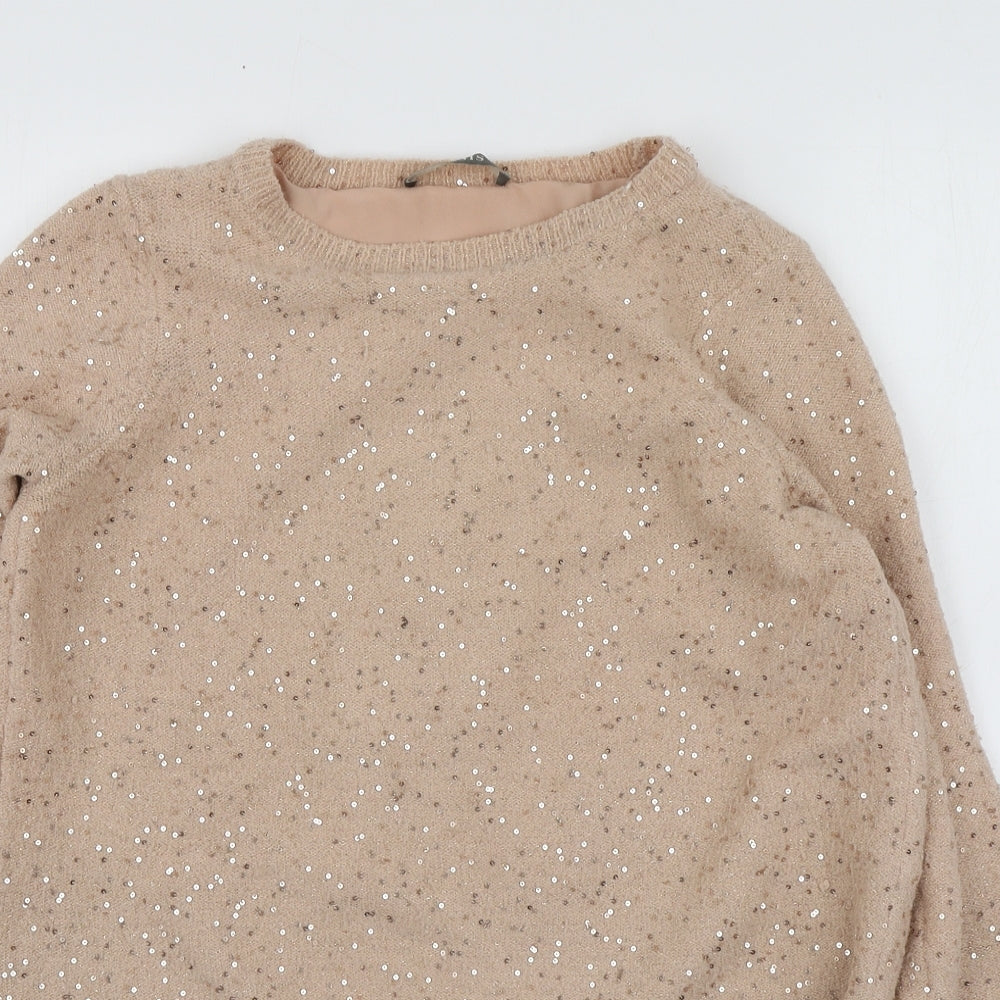 Womens UK Size XS Oasis Pink Pullover Jumper