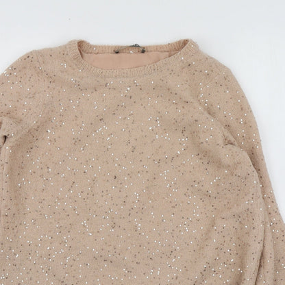Womens UK Size XS Oasis Pink Pullover Jumper