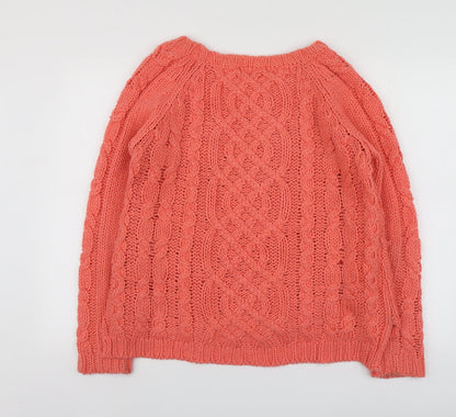 Womens UK Size 16 Atmosphere Orange Pullover Jumper