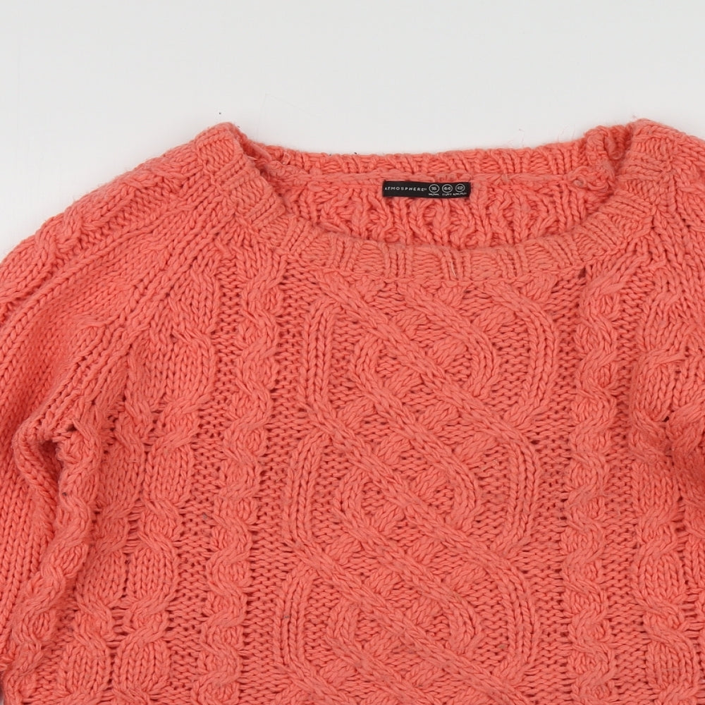 Womens UK Size 16 Atmosphere Orange Pullover Jumper