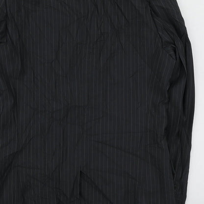 Butlera and Webb Mens Grey Striped Polyester Jacket Suit Jacket Size 38