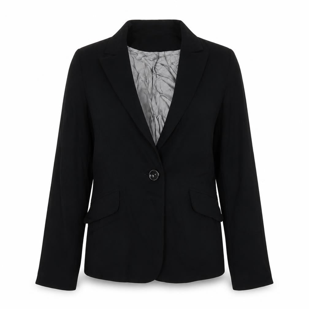 Wallis  Womens Black  Polyester Jacket Suit Jacket Size 10