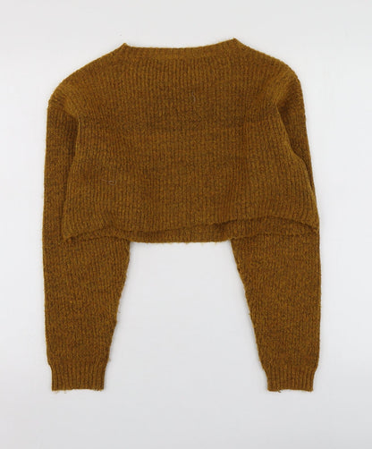 Womens UK Size S New Look Yellow Pullover Jumper