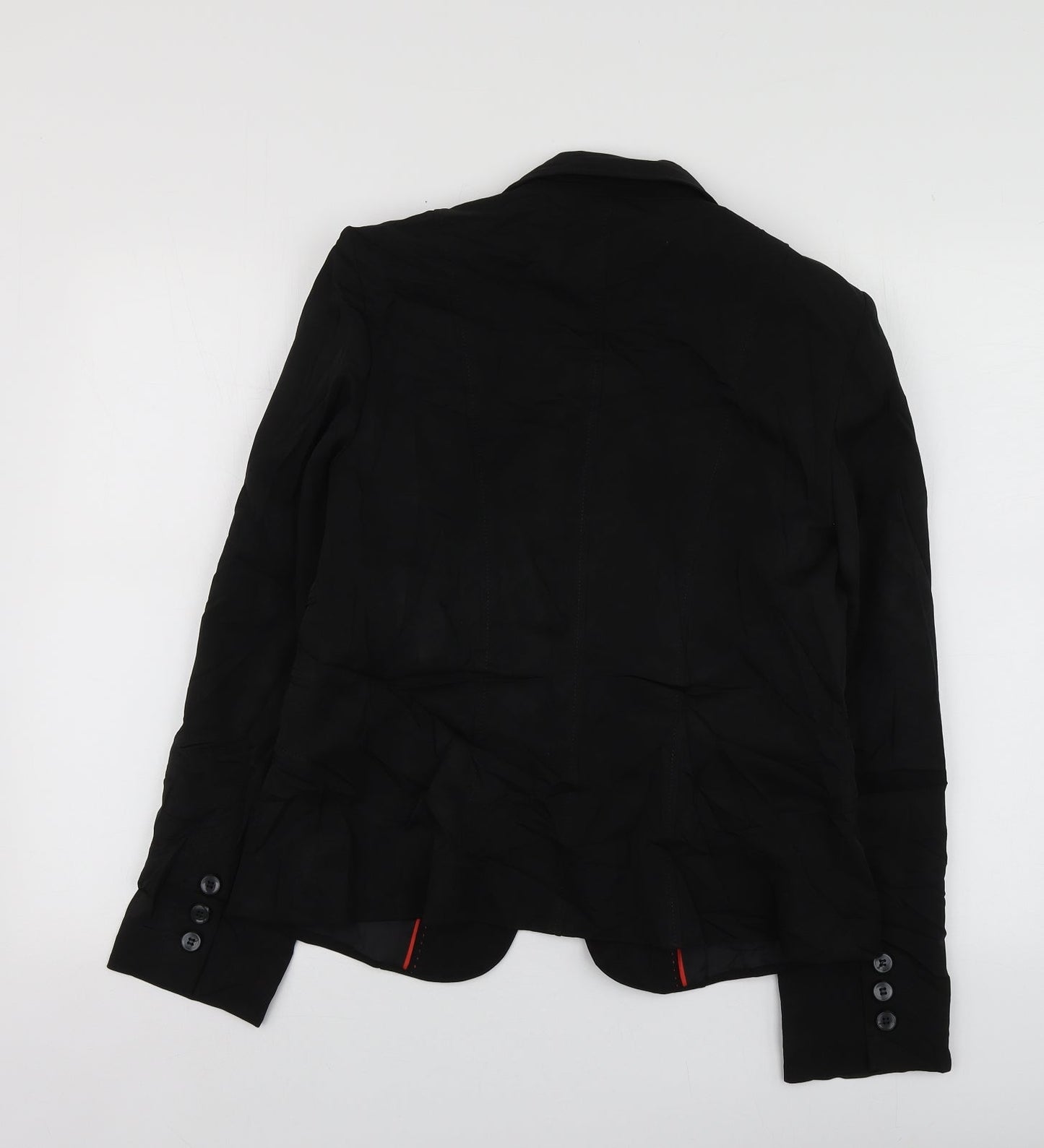 South Womens Black  Polyester Jacket Suit Jacket Size 14