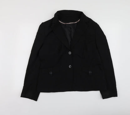 Dorothy Perkins Womens Black  Polyester Jacket Suit Jacket Size 10