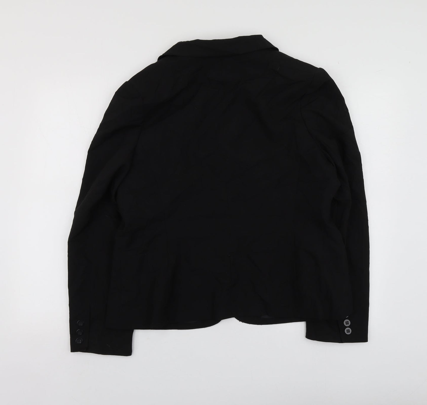 Dorothy Perkins Womens Black  Polyester Jacket Suit Jacket Size 10