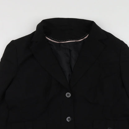Dorothy Perkins Womens Black  Polyester Jacket Suit Jacket Size 10