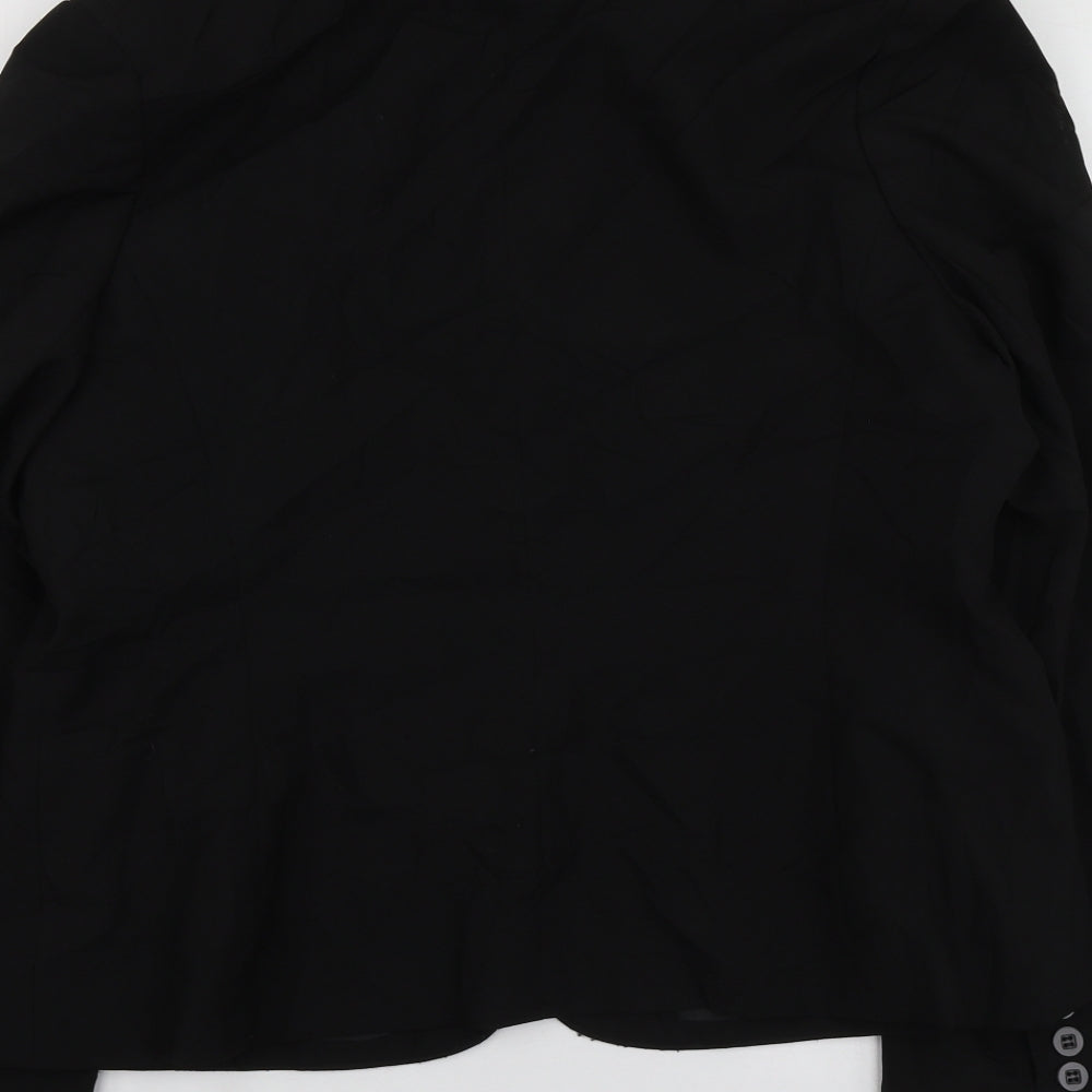 Dorothy Perkins Womens Black  Polyester Jacket Suit Jacket Size 10