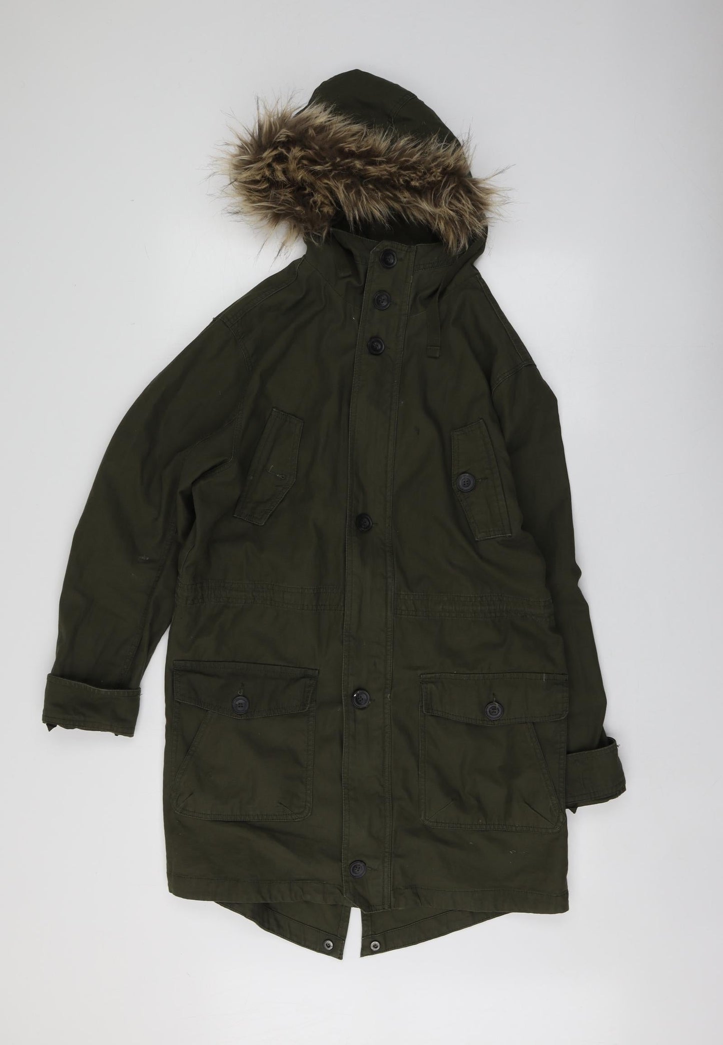 Cedar Wood State Womens Green   Parka Jacket Size S