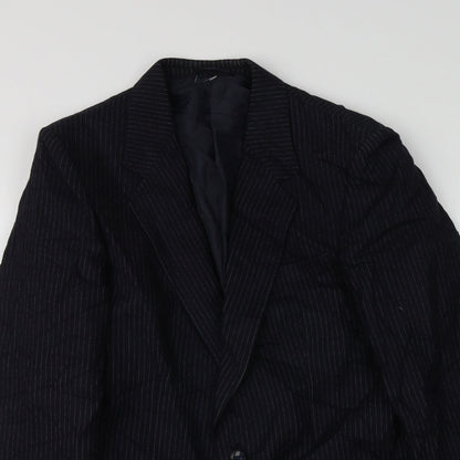 Mens UK Size 36 C&A Regular Blue Suit Jacket