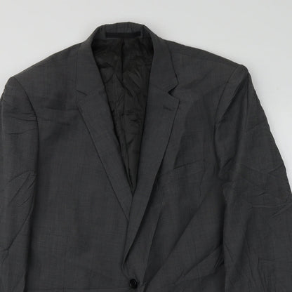 Mens UK Size M Blazer Regular Grey Suit Jacket