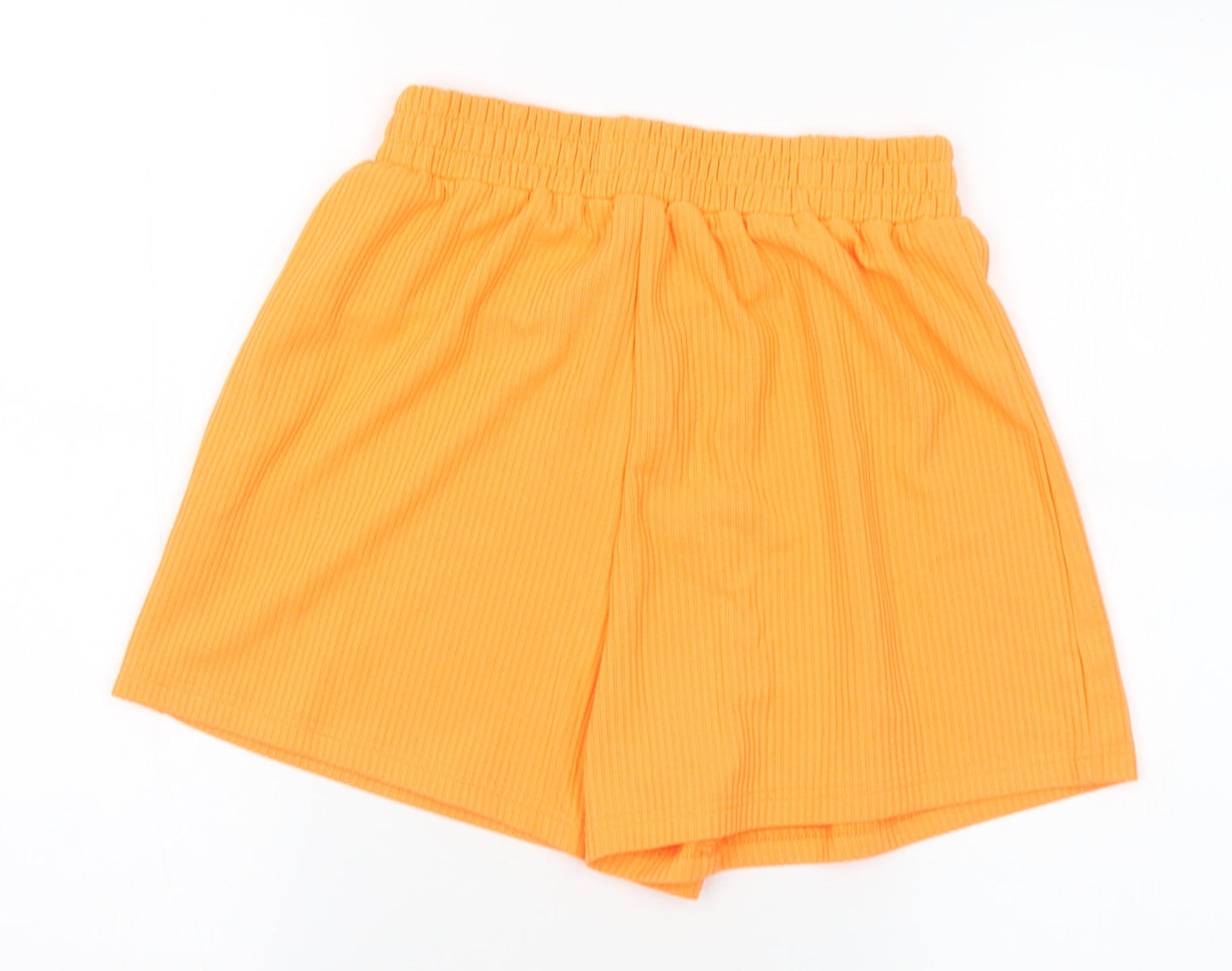SheIn Womens Orange  Polyester Sweat Shorts Size XS L3 in Regular