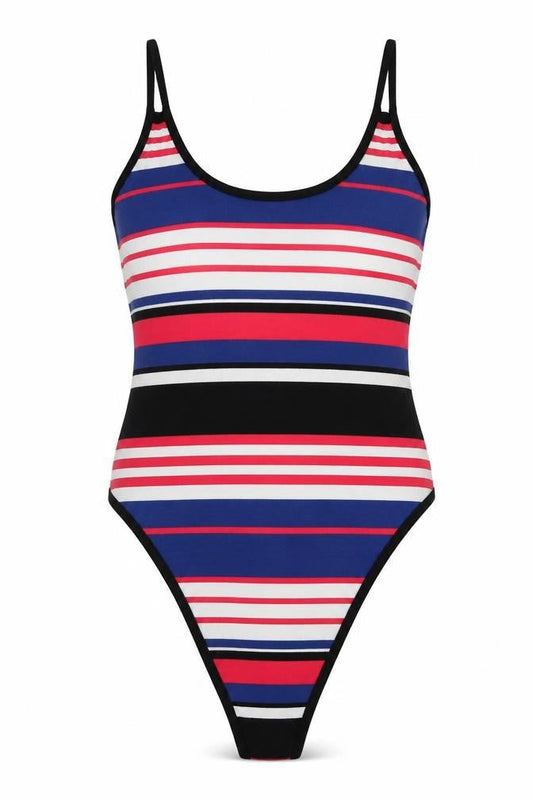 Womens UK Size 10 New Look One-Piece Multicoloured Bodysuit