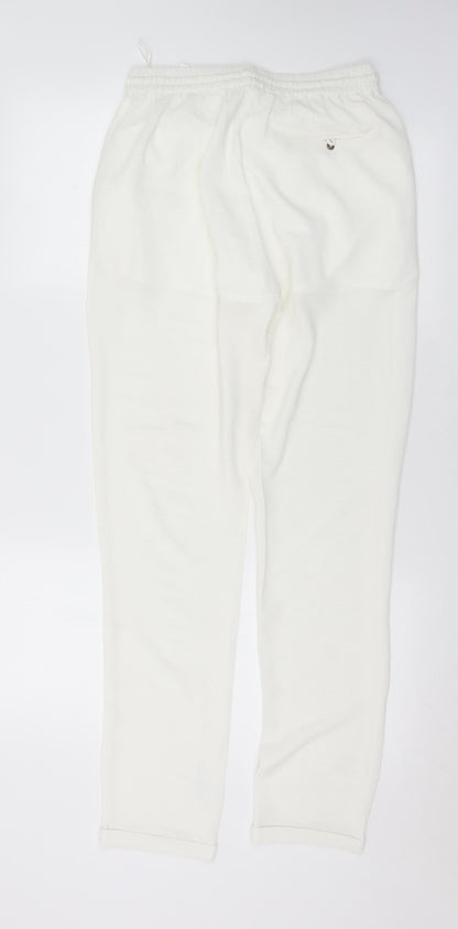Womens UK Size 8 Glamorous Regular Fit Harem White Trousers