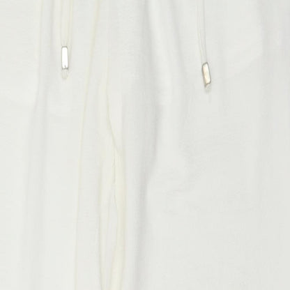 Womens UK Size 8 Glamorous Regular Fit Harem White Trousers