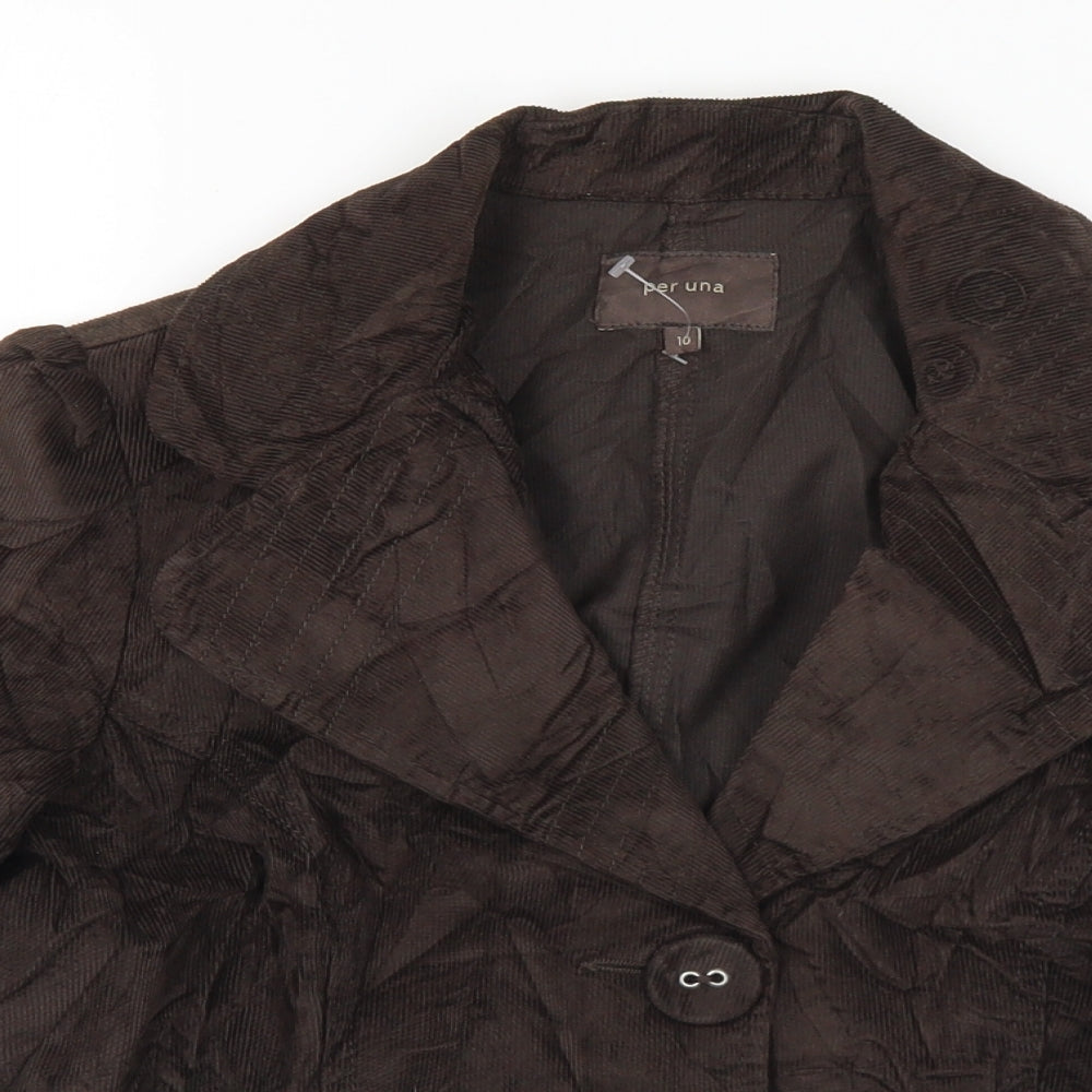 Womens UK Size 10 Marks and Spencer Brown Jacket