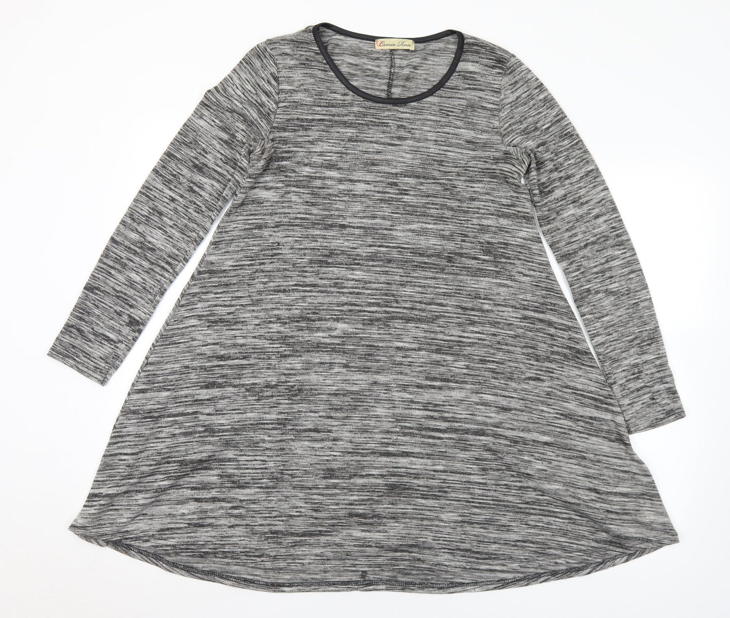 Womens UK Size 10 Cameo Grey Tunic Jumper