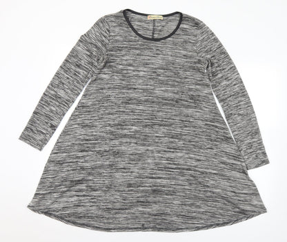 Womens UK Size 10 Cameo Grey Tunic Jumper