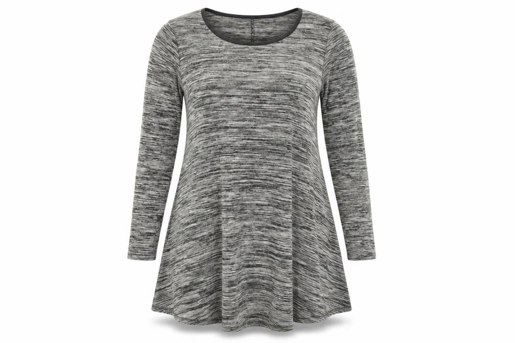 Womens UK Size 10 Cameo Grey Tunic Jumper