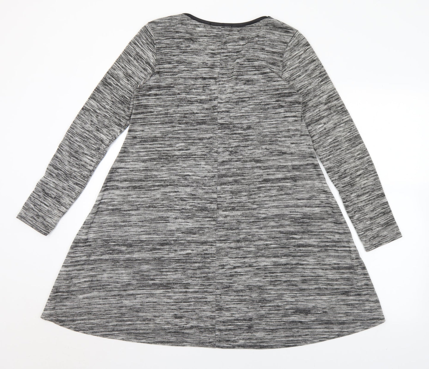 Womens UK Size 10 Cameo Grey Tunic Jumper