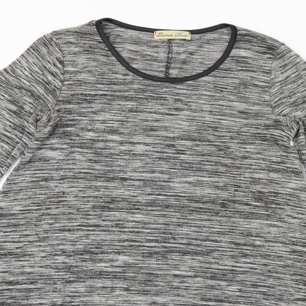 Womens UK Size 10 Cameo Grey Tunic Jumper
