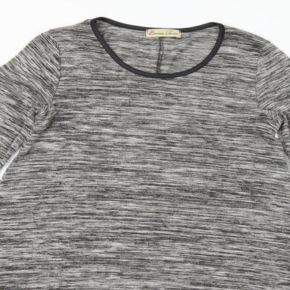 Womens UK Size 10 Cameo Grey Tunic Jumper