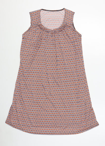 Womens UK Size M Preworn Orange Tunic Tank