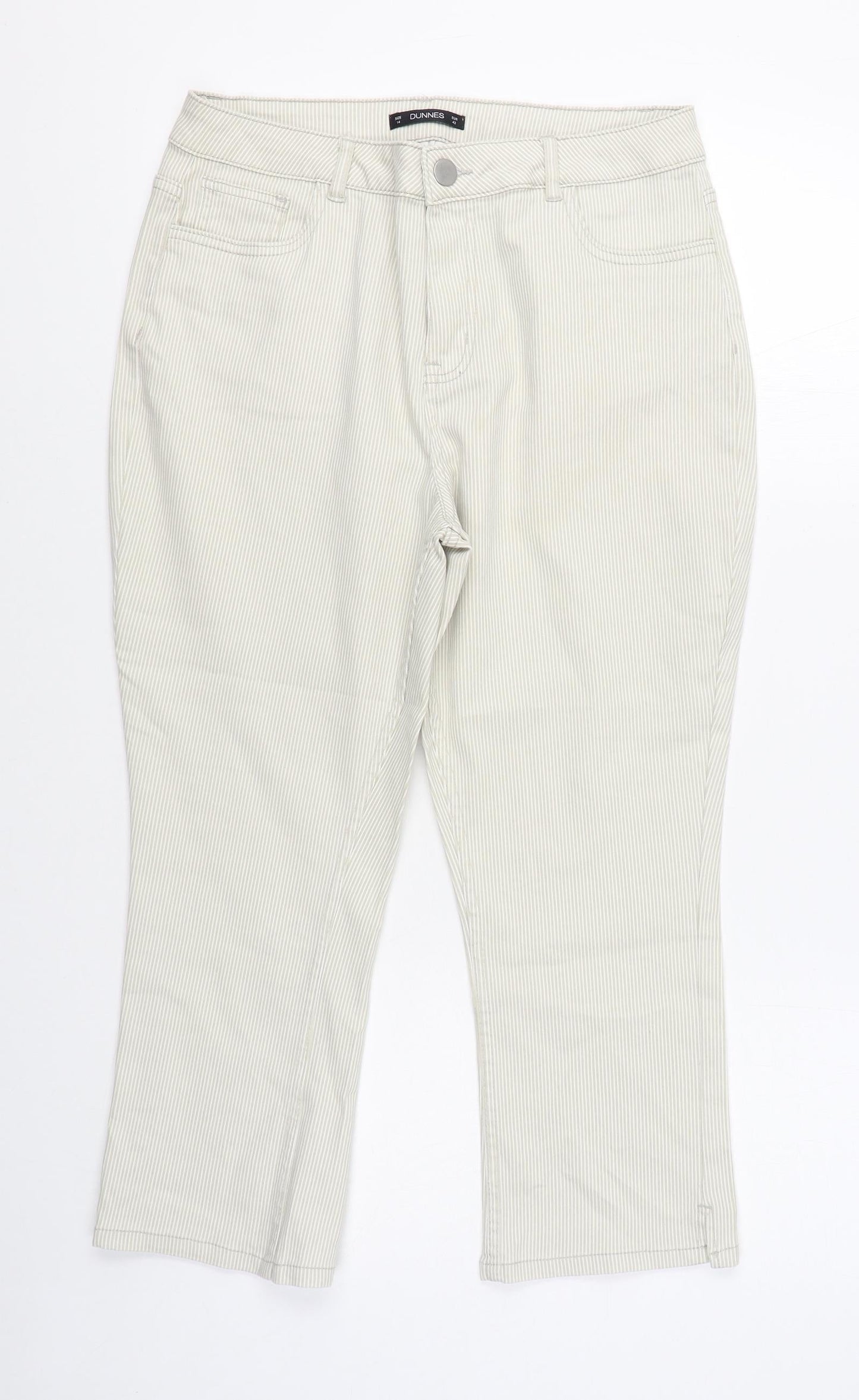 Womens UK Size 14 Dunnes Stores Regular Fit  Beige Trousers