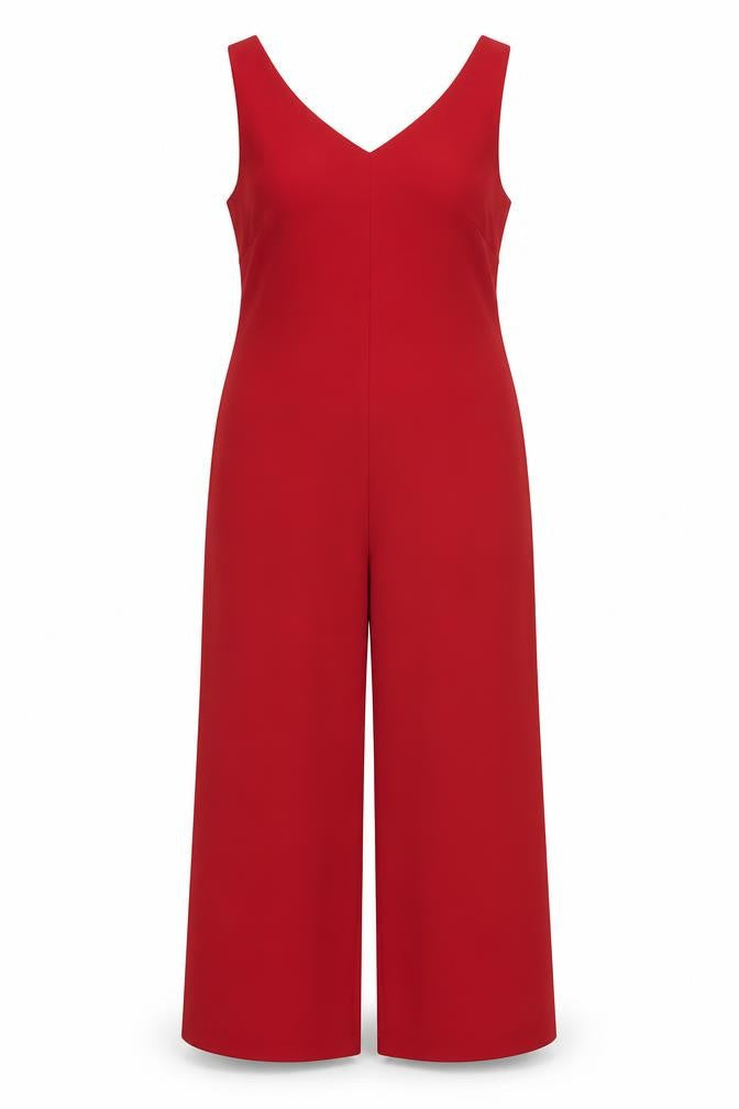 BHS Womens Red  Polyester Sheath  Size 12  V-Neck Zip