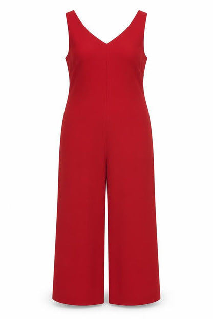 BHS Womens Red  Polyester Sheath  Size 12  V-Neck Zip