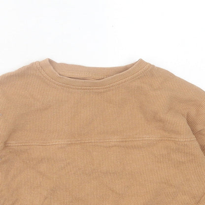 George Boys Brown  Cotton Pullover Sweatshirt Size 3-4 Years  Pullover