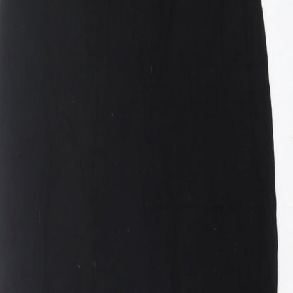 Love Womens Black  Viscose A-Line  Size M  Square Neck Pullover
