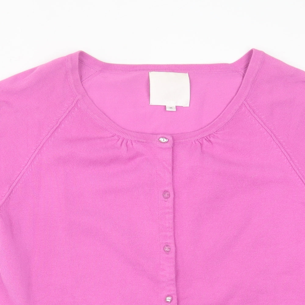 Womens UK Size M In Wear Pink Cardigan Jumper