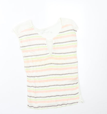Womens UK Size S NAF NAF Multicoloured Basic T-Shirt
