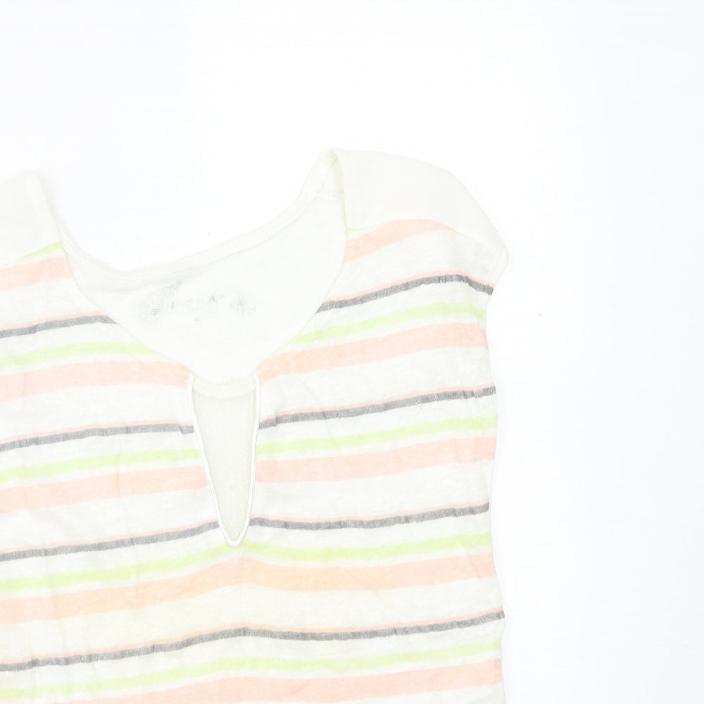 Womens UK Size S NAF NAF Multicoloured Basic T-Shirt