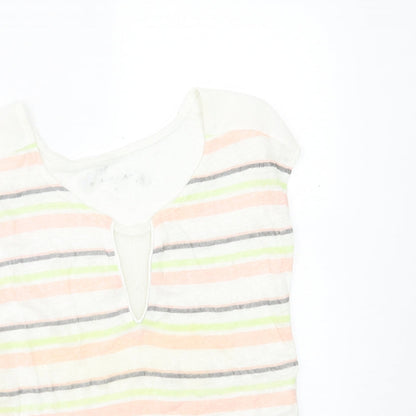 Womens UK Size S NAF NAF Multicoloured Basic T-Shirt