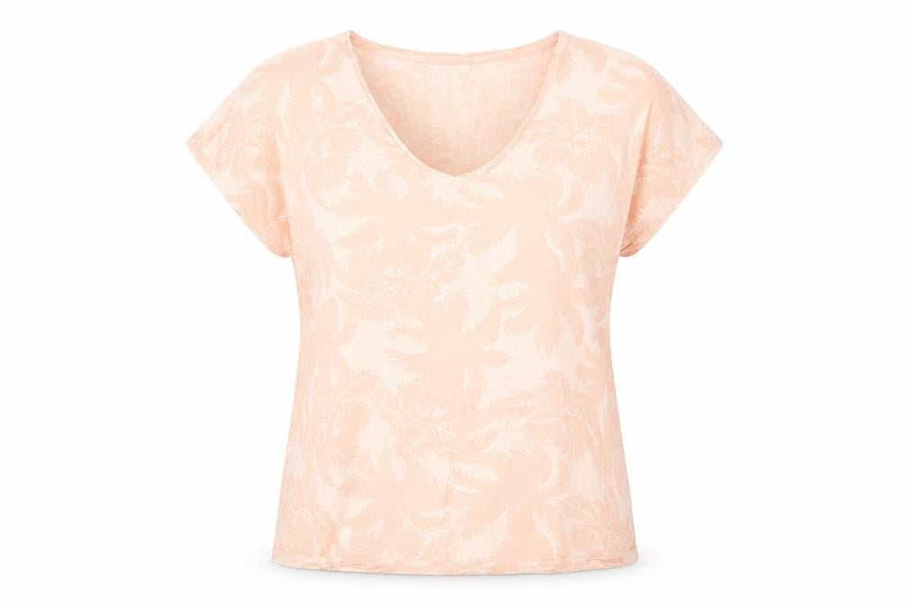Womens UK Size S soaked Orange Basic T-Shirt