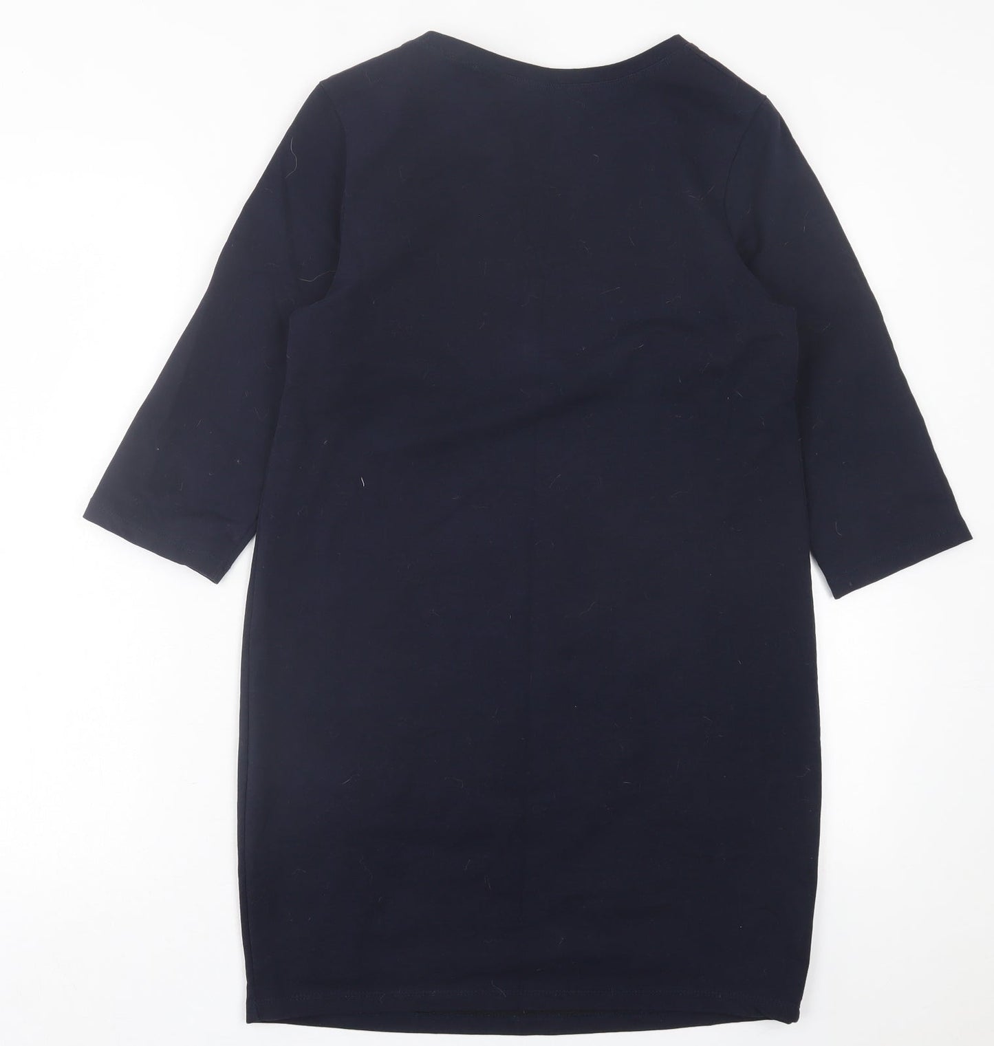 Free Still Womens Blue  Cotton A-Line  Size S  Crew Neck Pullover
