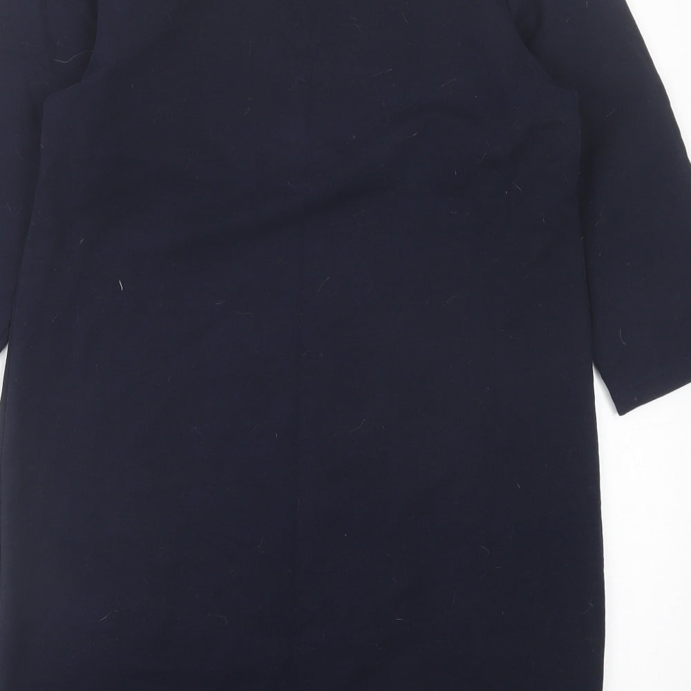 Free Still Womens Blue  Cotton A-Line  Size S  Crew Neck Pullover