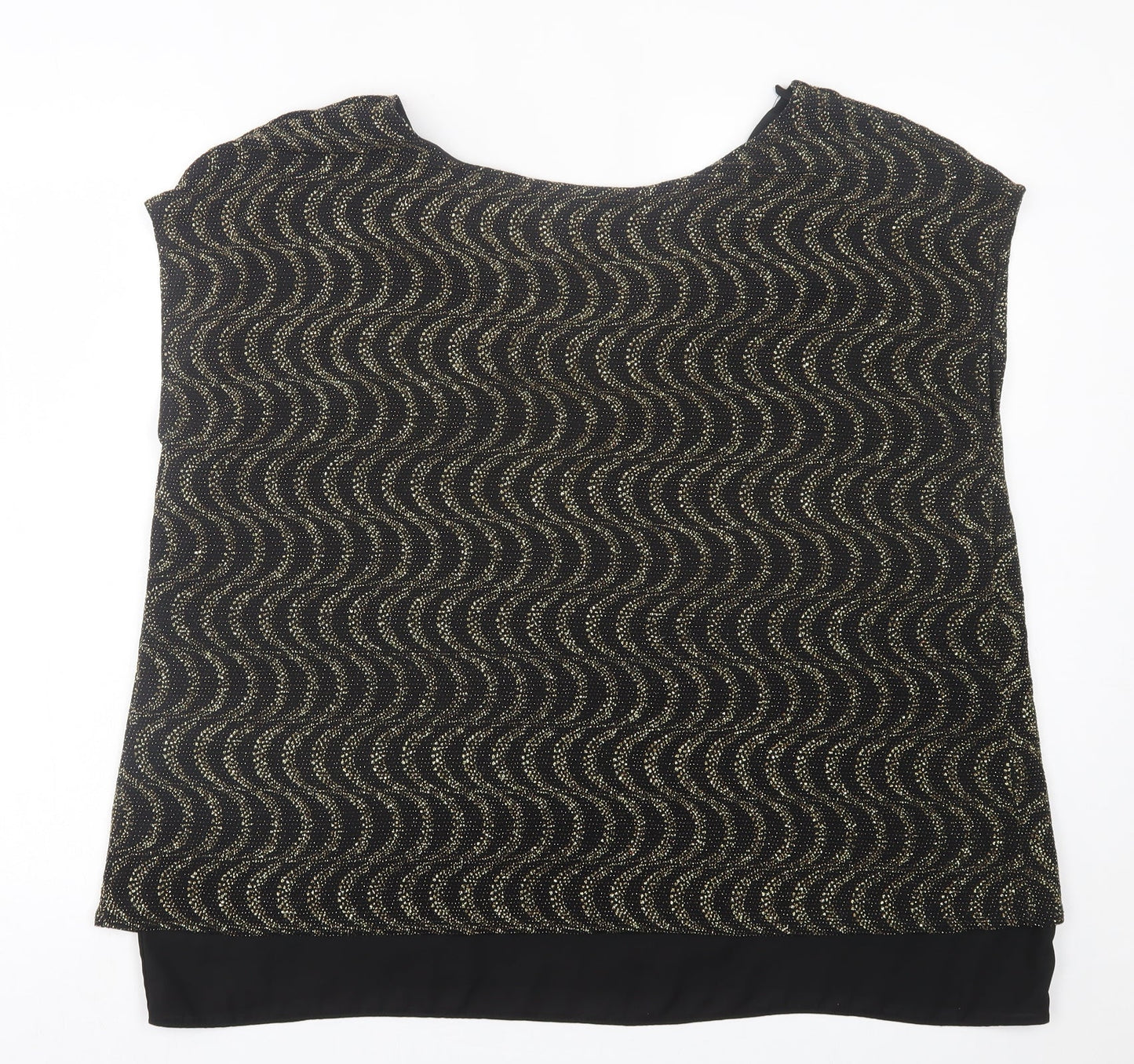 Womens UK Size 22 Belle Vere Gold Basic T-Shirt