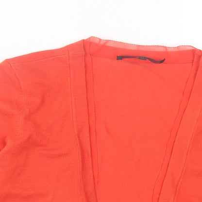 Womens UK Size XS Coast Orange Cardigan Jumper